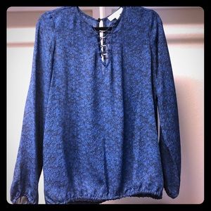 Michael Kors blue blouse
